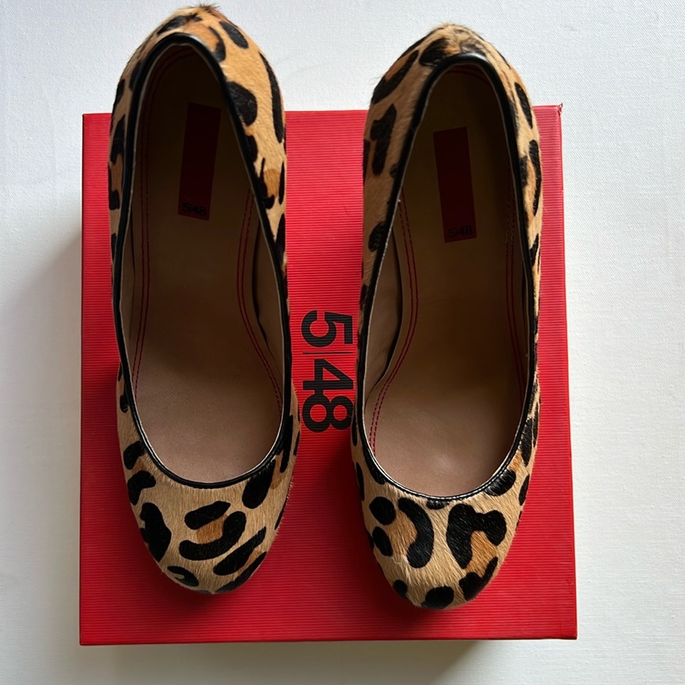Women’s Leopard Heels Size 8